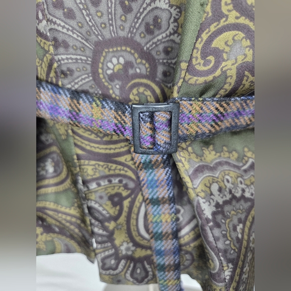 Etro Ptp 41" /M -Paisley Patterned Fabric - Wool And Silk - Picture 5 of 13